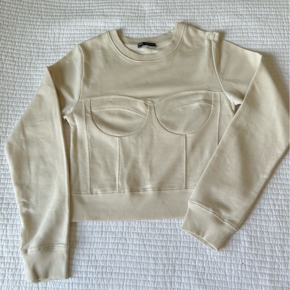 Zara corset sweatshirt small - Picture 9 of 10
